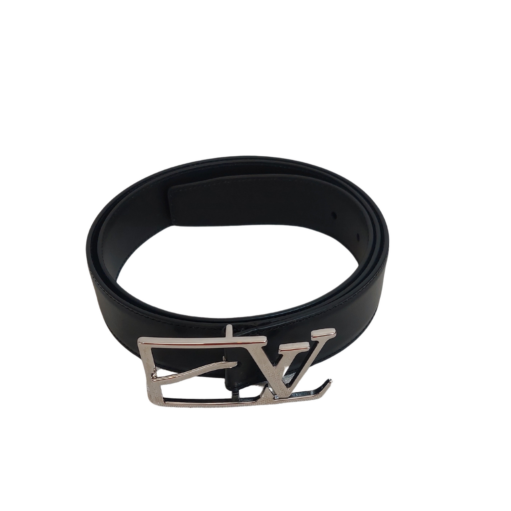 Louis Vuitton Men's LV Skyline 35mm Black Leather Belt | Gently Used |