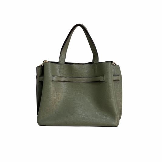 Michael Kors Sage Green Emilia Small Leather Satchel Bag | Pre Loved |
