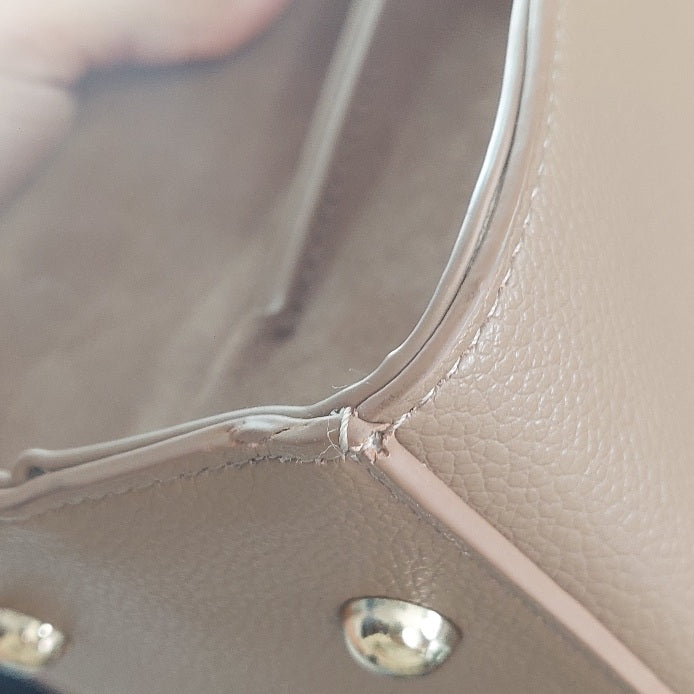 Dune London Camel Dinidefine Suede Belted Grab Bag | Gently Used |