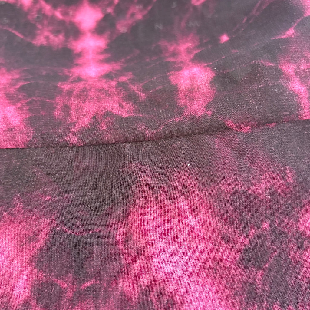 ZARA Pink & Black Sheer Collared Top | Gently Used |