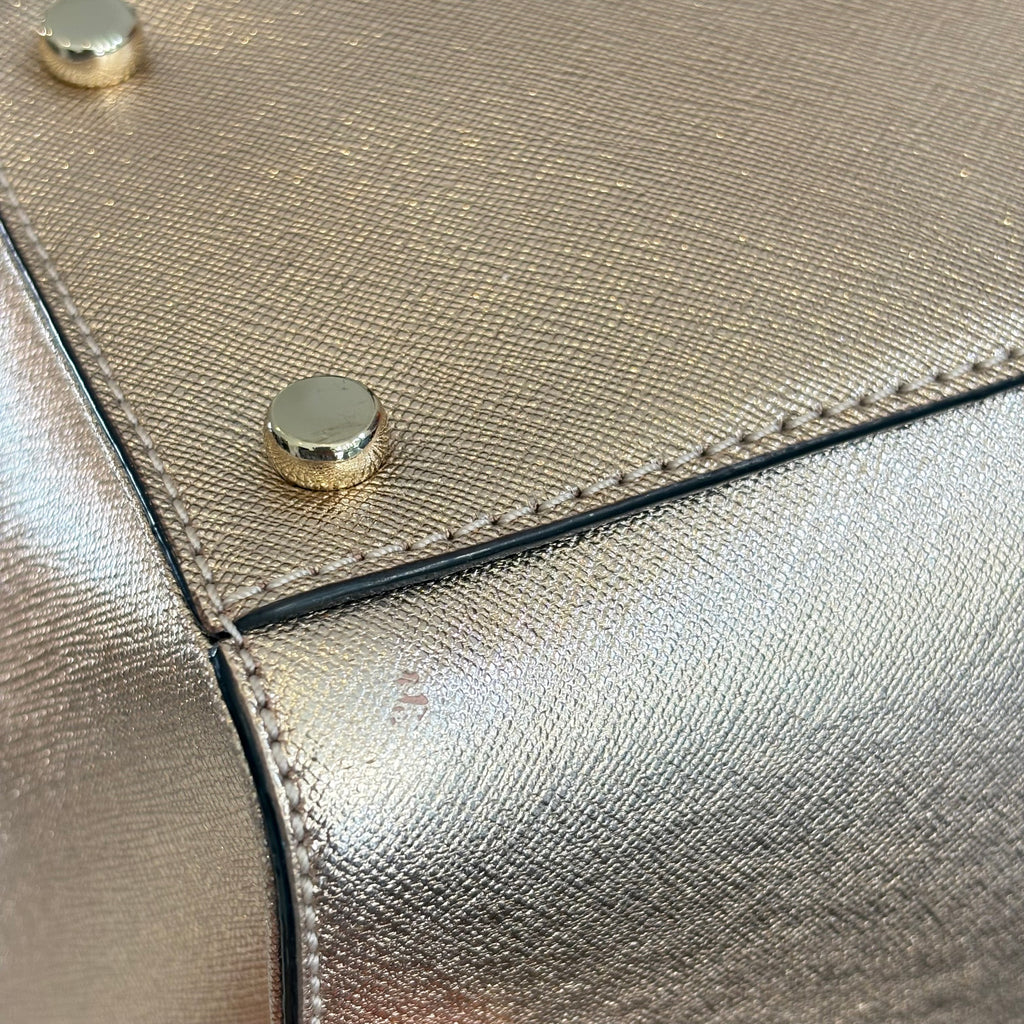 Kate Spade Cameron Street Small Hayden Rose Gold Leather Satchel Bag | Pre Loved |