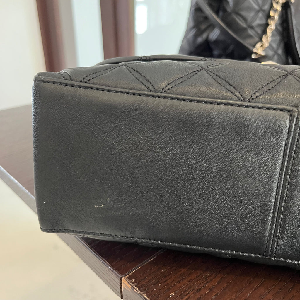 Kate Spade Black Natalia Medium Flap Shoulder Bag | Pre Loved |