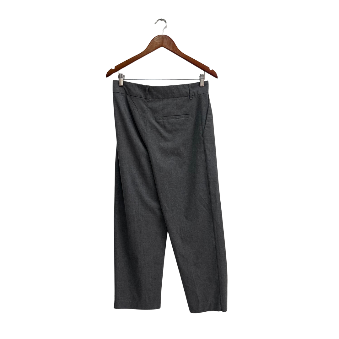 Zara Grey Straight Leg Trouser Pants | Gently Used |
