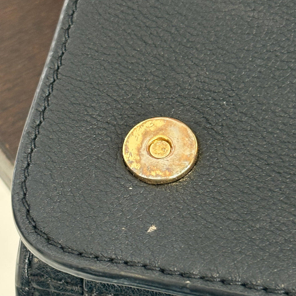 Tory Burch Black Leather Britten Combo Crossbody Bag | Pre Loved |