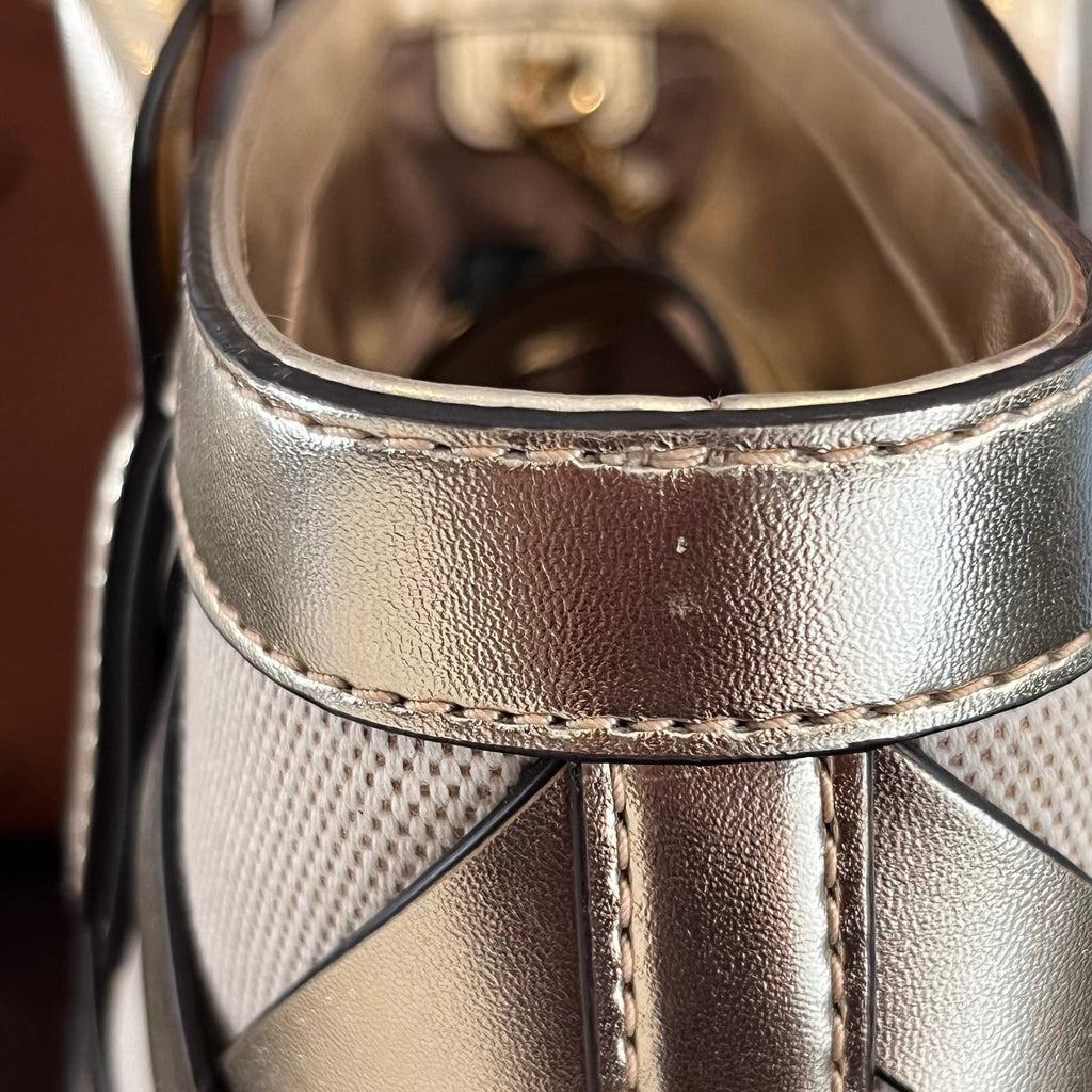 Michael Kors Pale Gold Sienna Small Tote Bag | Gently Used |