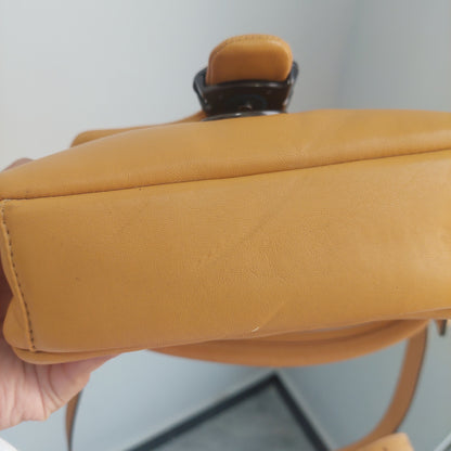Coach Yellow Pillow Tabby Nappa 18 Leather Shoulder Bag | Pre Loved |
