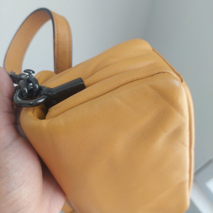 Coach Yellow Pillow Tabby Nappa 18 Leather Shoulder Bag | Pre Loved |
