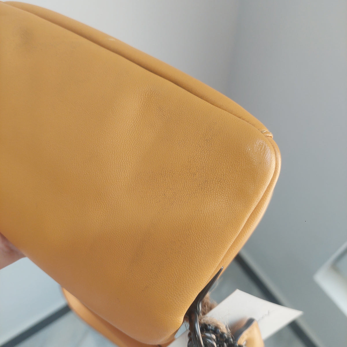 Coach Yellow Pillow Tabby Nappa 18 Leather Shoulder Bag | Pre Loved |