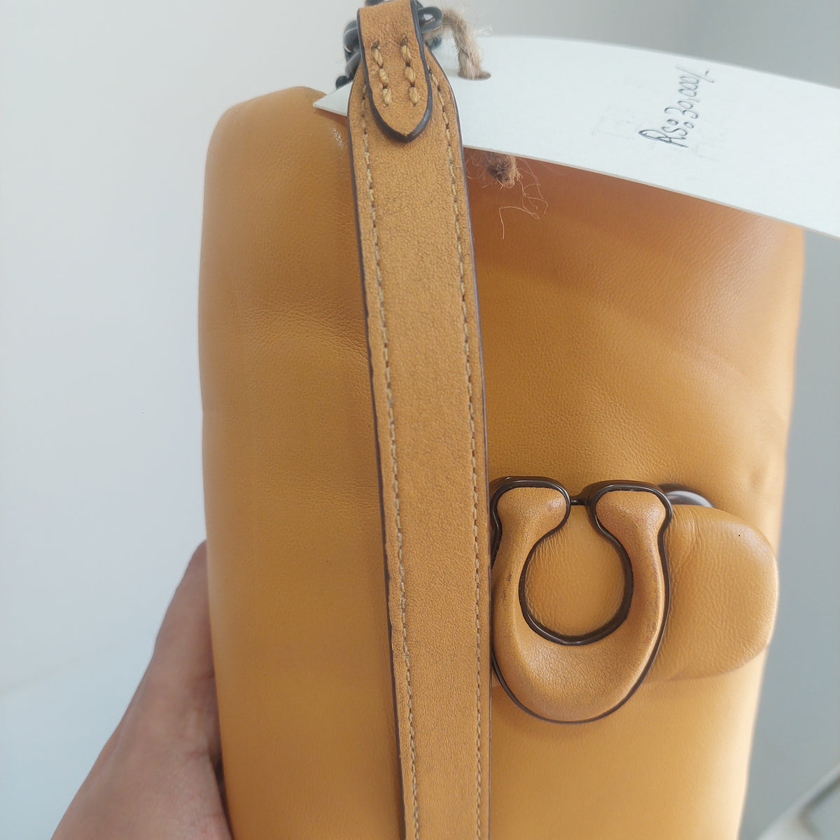 Coach Yellow Pillow Tabby Nappa 18 Leather Shoulder Bag | Pre Loved |