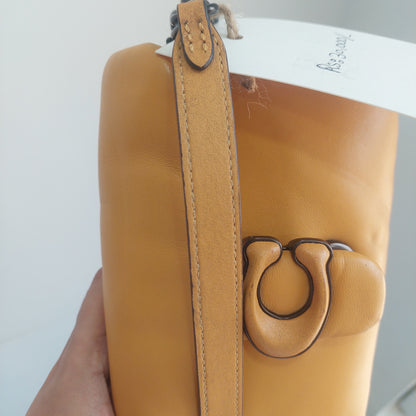 Coach Yellow Pillow Tabby Nappa 18 Leather Shoulder Bag | Pre Loved |
