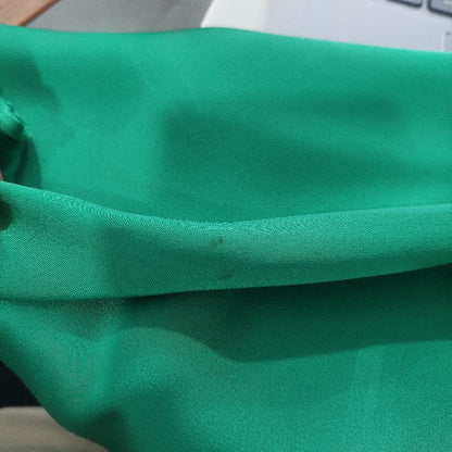 H&M Green Satin Poncho Top | Pre Loved |