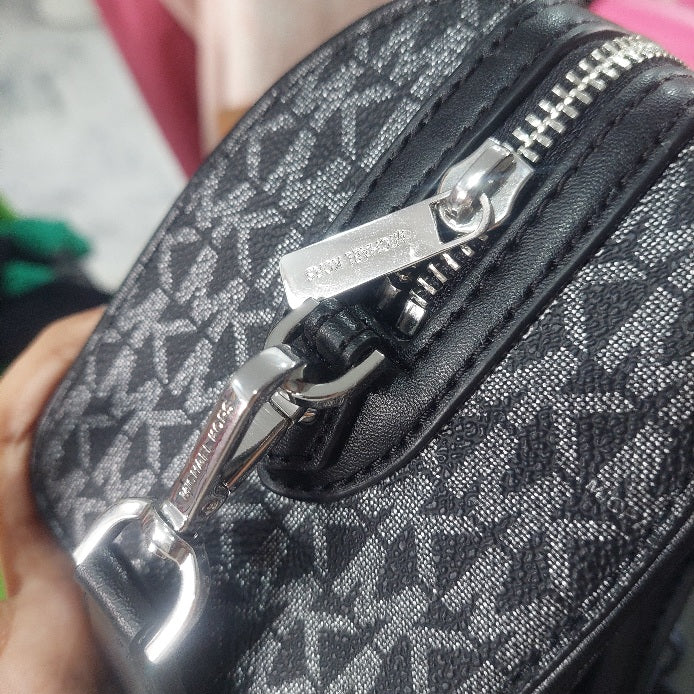Michael Kors Black Travel Extra-Small Signature Duffel Crossbody Bag | Gently Used |