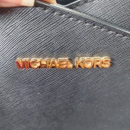 Michael Kors Black Jet Set Large Saffiano Leather Shoulder Bag | Gently Used |