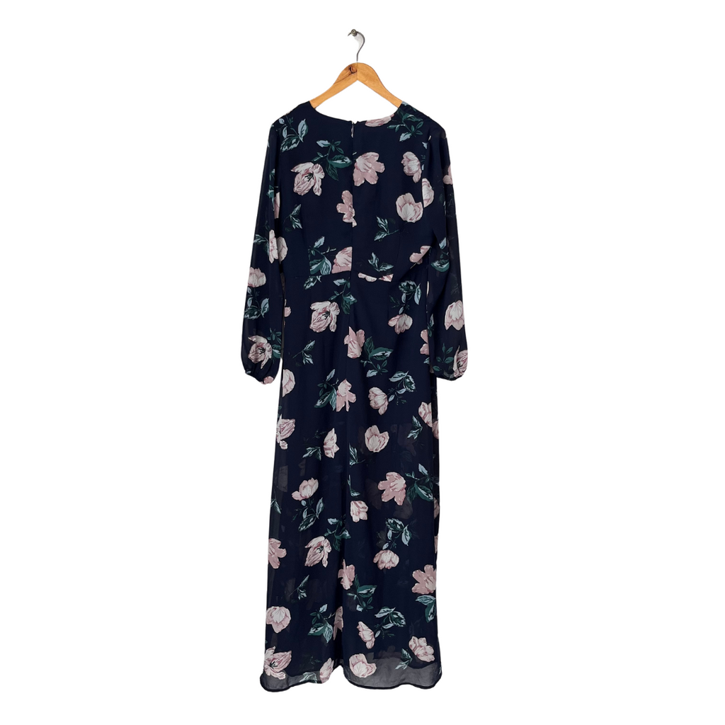 Dynamite Navy Floral Printed Maxi Dress | Gently Used |