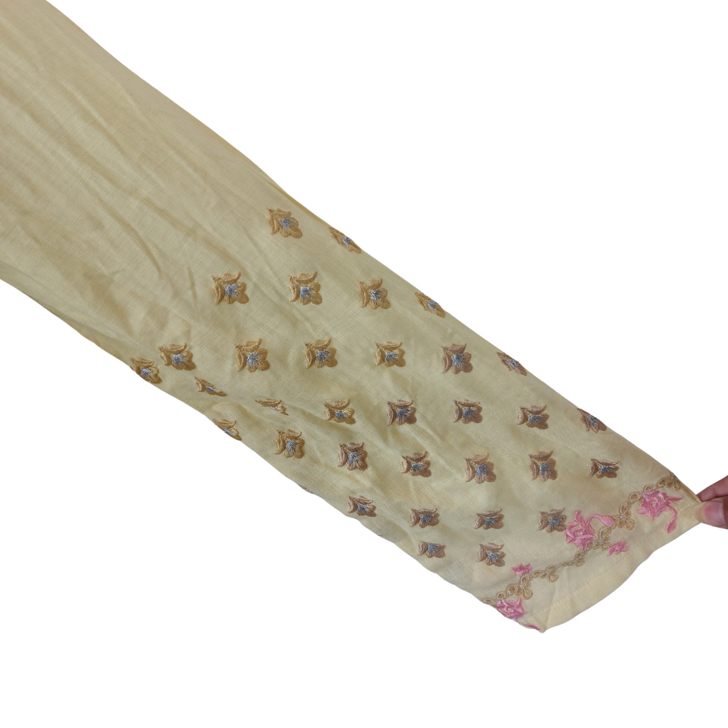 Sana Safinaz Yellow Embroidered Frock | Brand New |