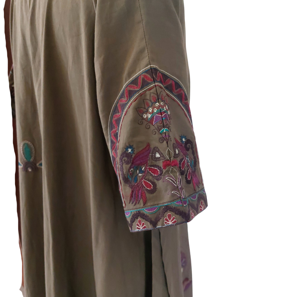 Misha Lakhani Olive Embroidered Kurta | Gently Used |