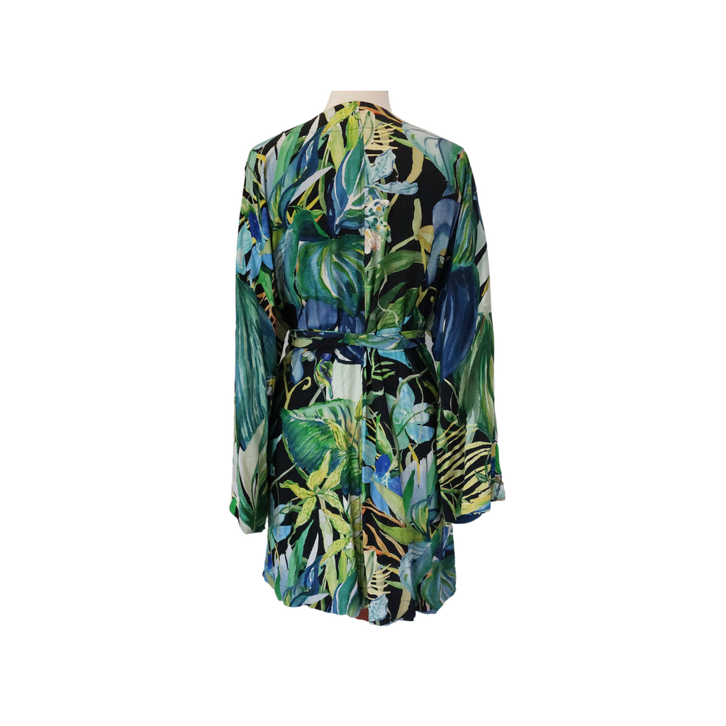 H&M Green Printed Knee-length Dress | Gently Used |