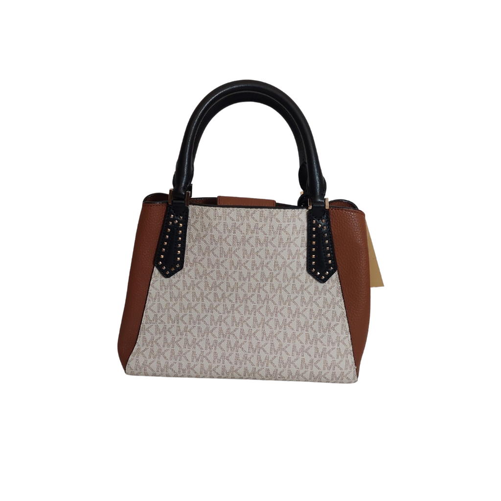 Michael Kors Kimberly Vanilla Studded Small Satchel Bag | Gently Used |