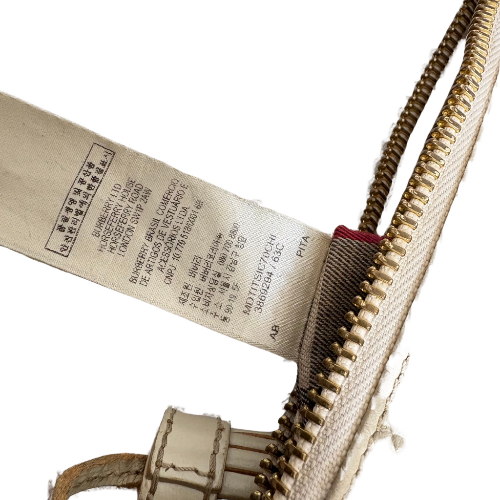 Burberry Beige Leather Crossbody Bag | Pre Loved |