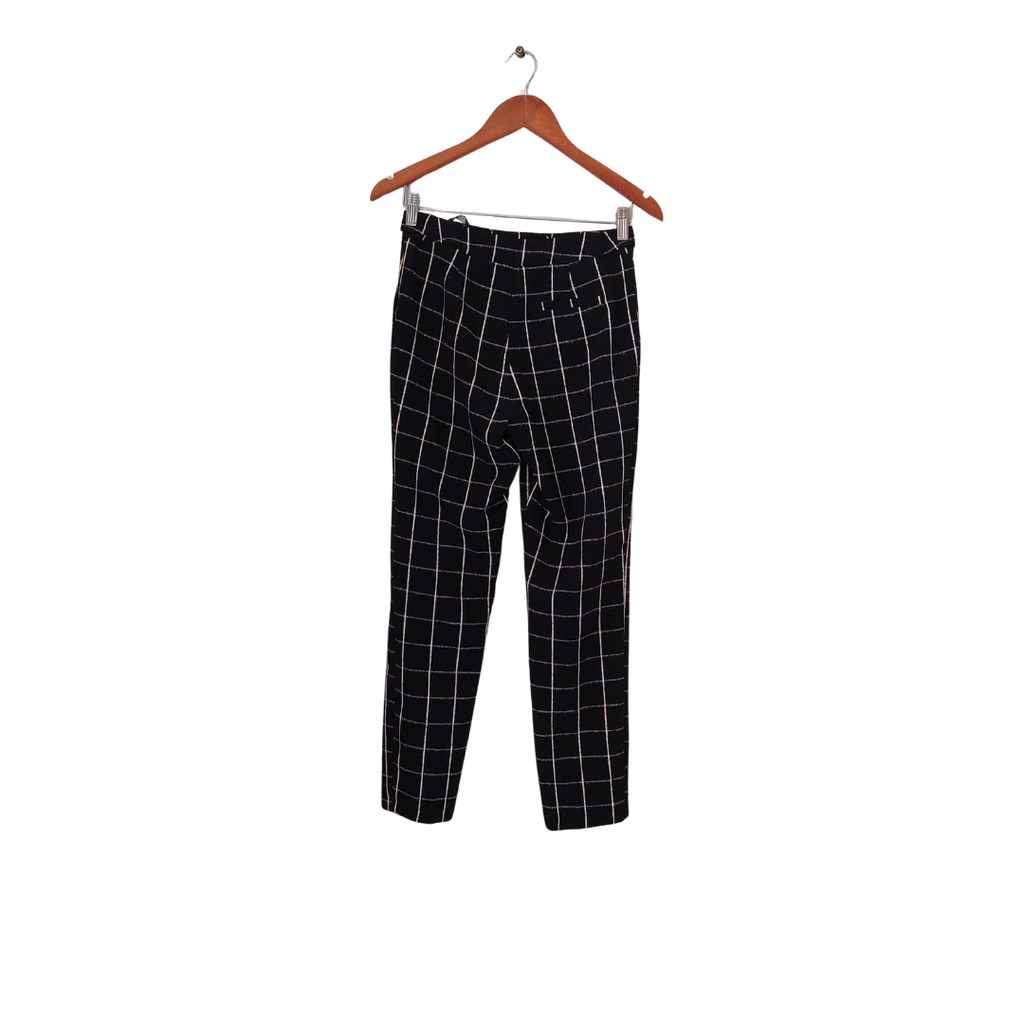 Top Shop Black & White Check Straight Pants | Gently Used |