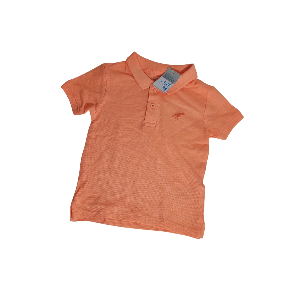 Primark Orange Polo Shirt (24 - 36 months) | Brand New |