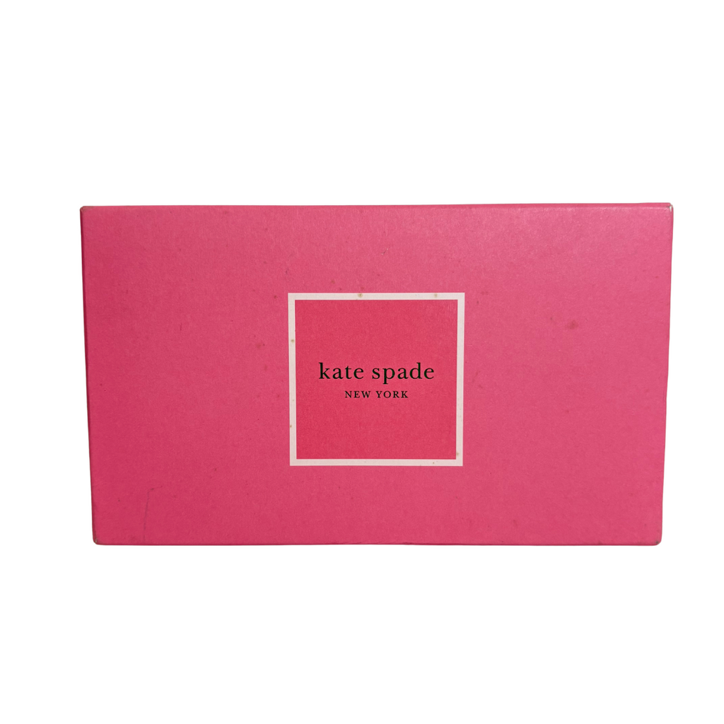 Kate Spade Black & Beige Leather Large 'Madison' Continental Wallet | Brand New |