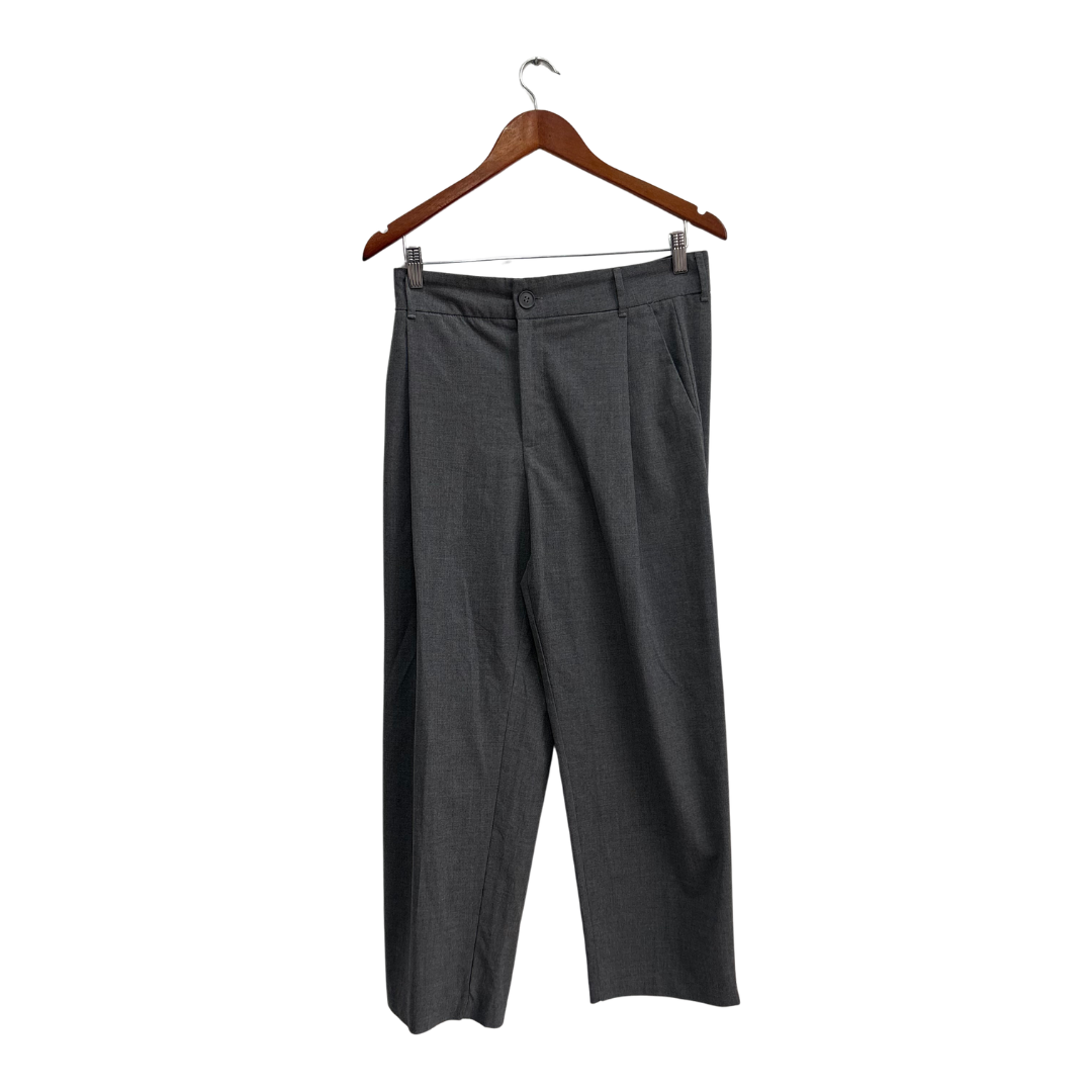 Zara Grey Straight Leg Trouser Pants | Gently Used |