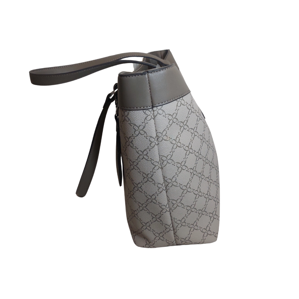 Nine West Grey Lior Cinder Logo Tote | Brand New |
