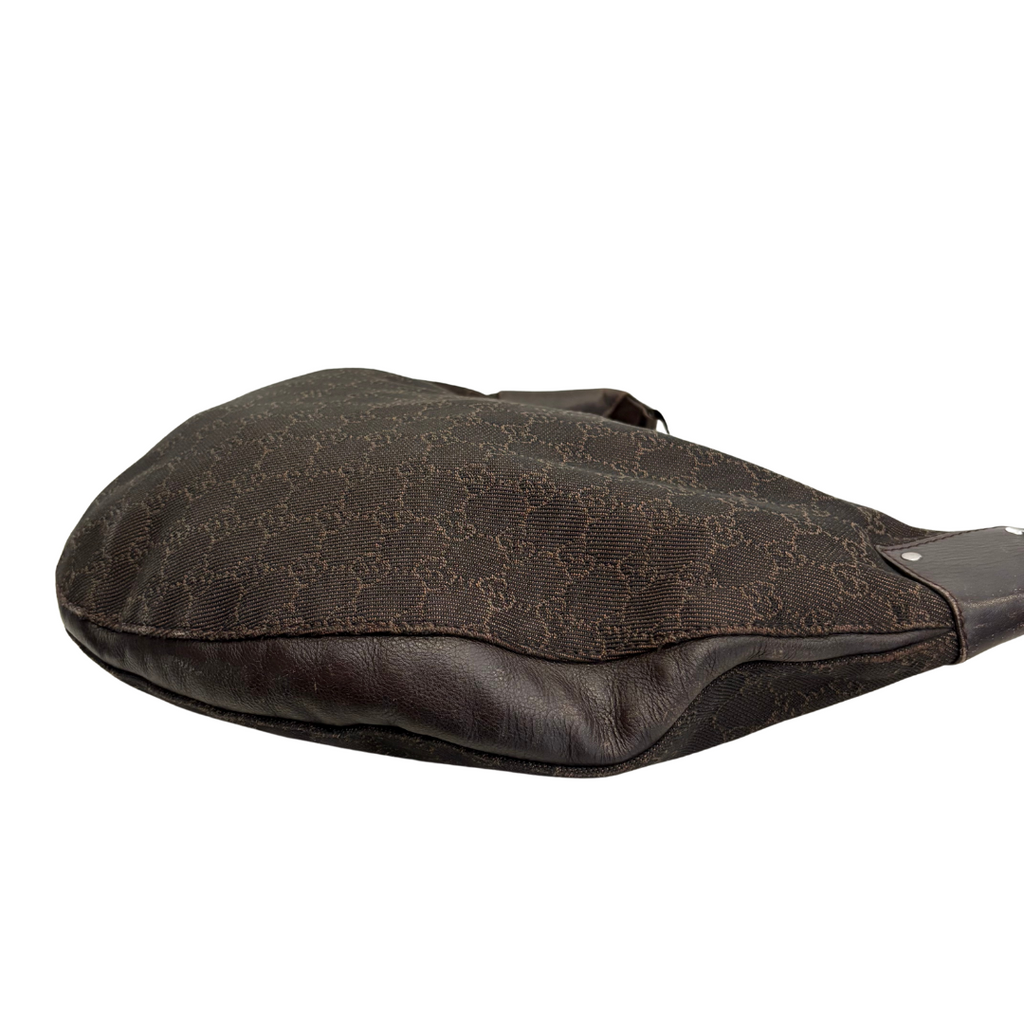 Gucci Brown GG Canvas Medium Hobo Bag | Pre Loved |