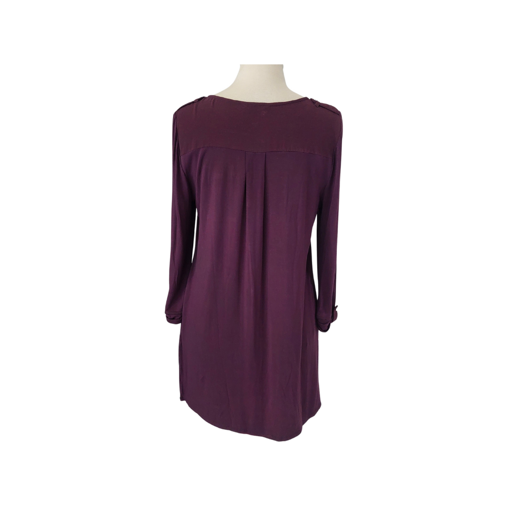 W By Bhs Plum Long Sleeve Tunic | Pre Loved |