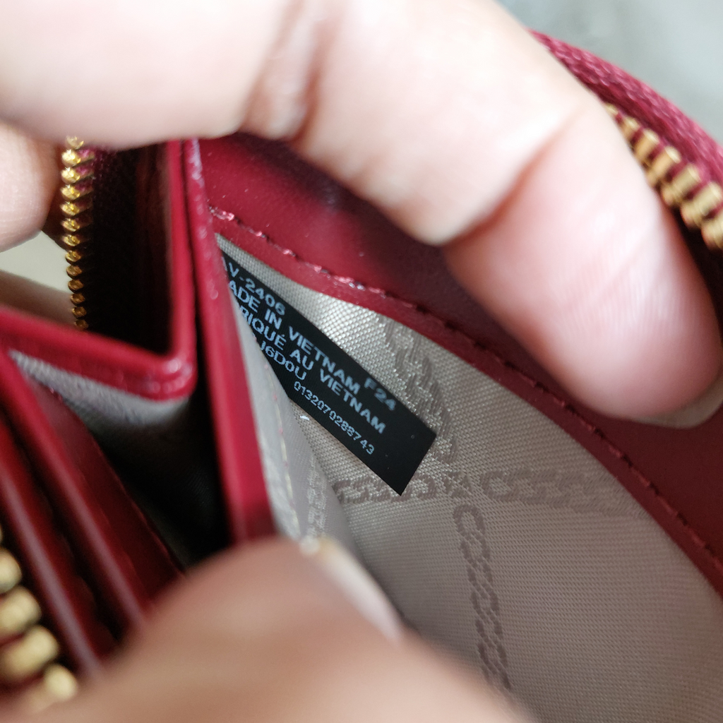 Michael Kors Deep Red Jet Set Small Zip Around Card Case | Brand New |