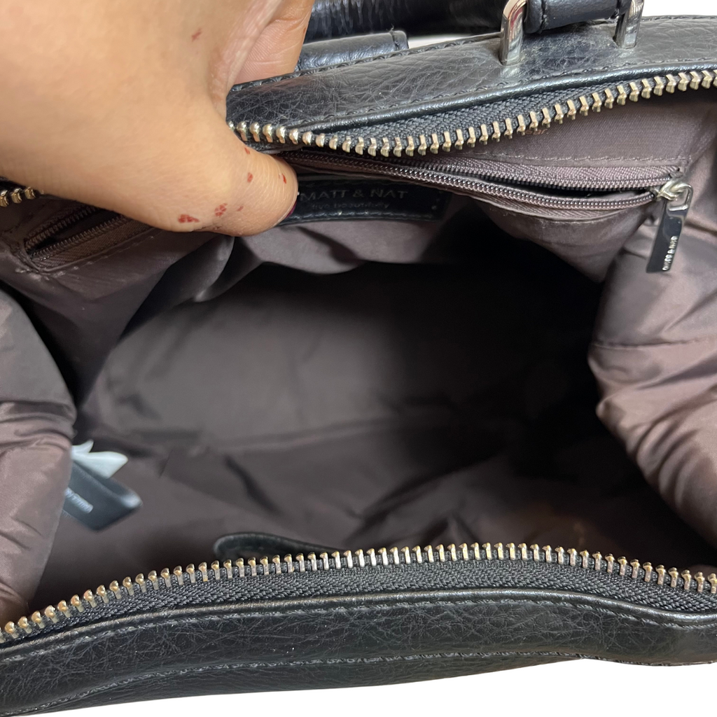 Matt & Nat VIGNELLI Black Vegan Leather Backpack | Pre Loved |