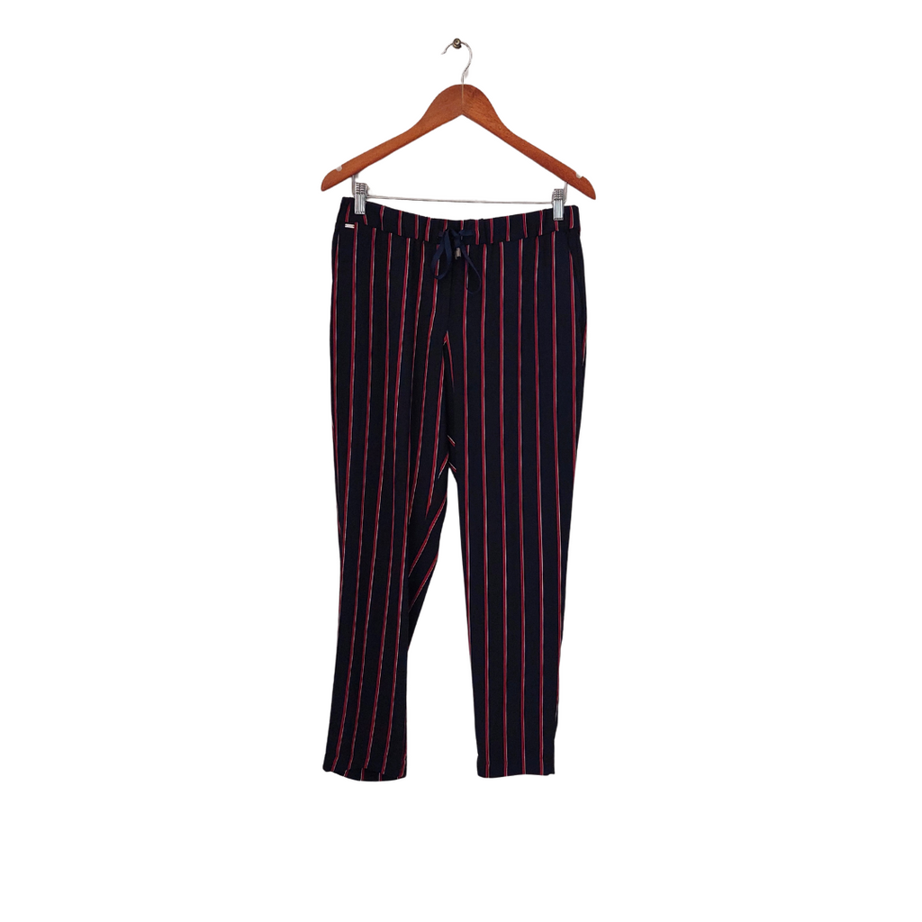 Tommy Hilfiger Navy & Red Striped Pants | Pre Loved |