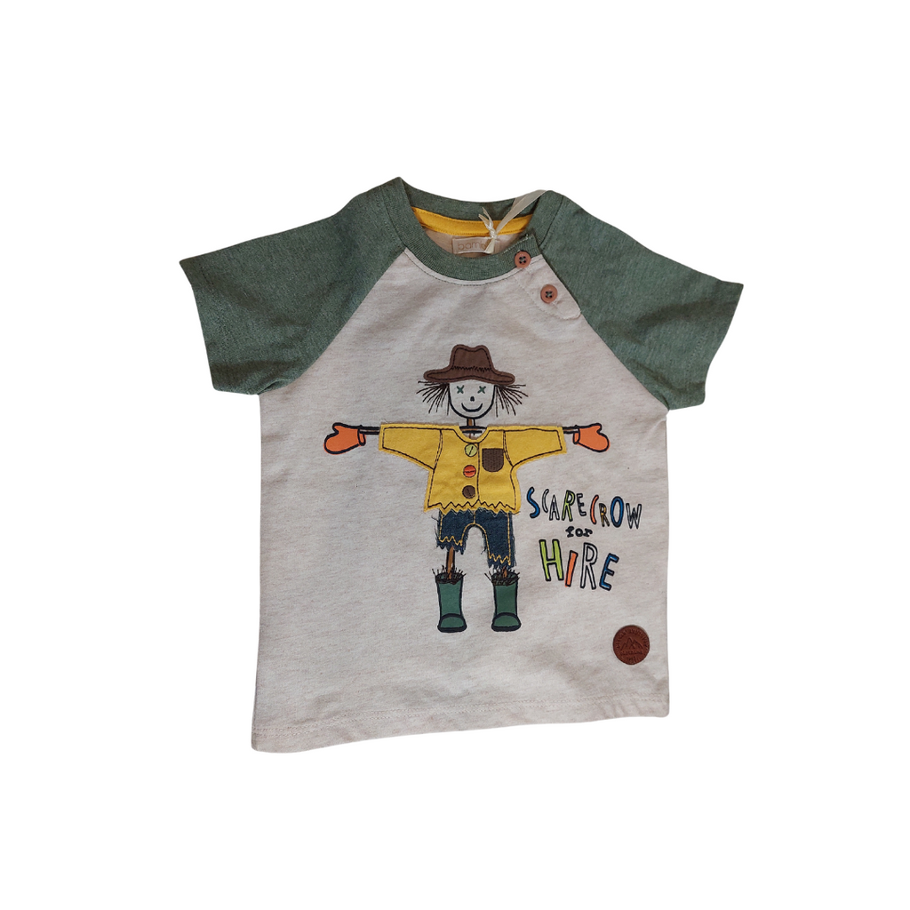 bambini 'Scarcrow for Hire' T Shirt (9 - 12 months) | Brand New |