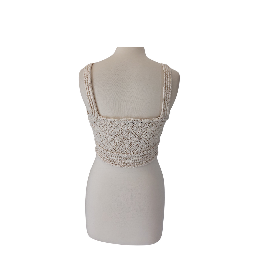 Zara Off White Crochet Co-Ord Set | Pre Loved |