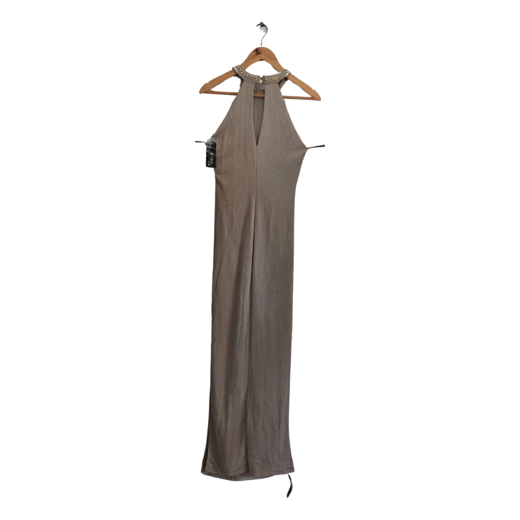 Star By Julien Macdonald Halter Metallic Formal Dress | Brand New |