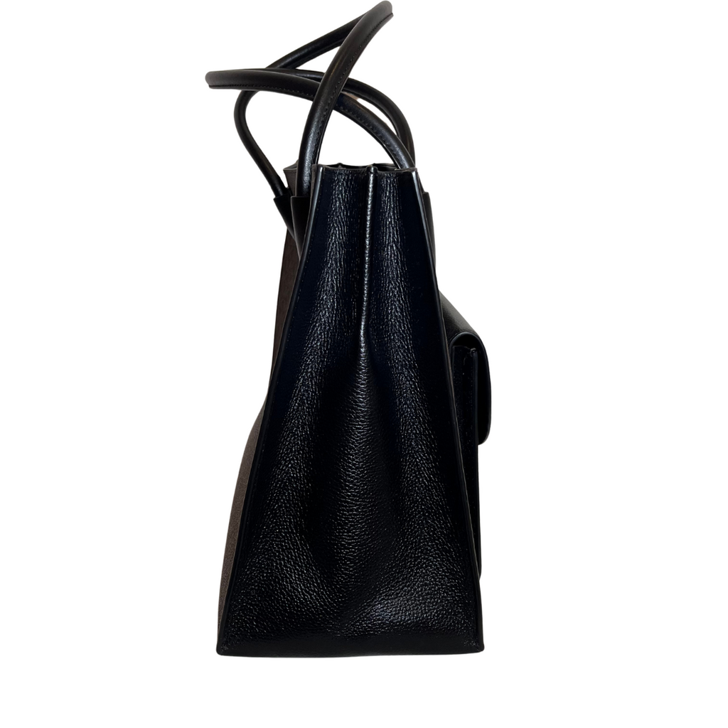 Michael Kors Brown & Black Monogram XL Pocket Tote Bag | Gently Used |