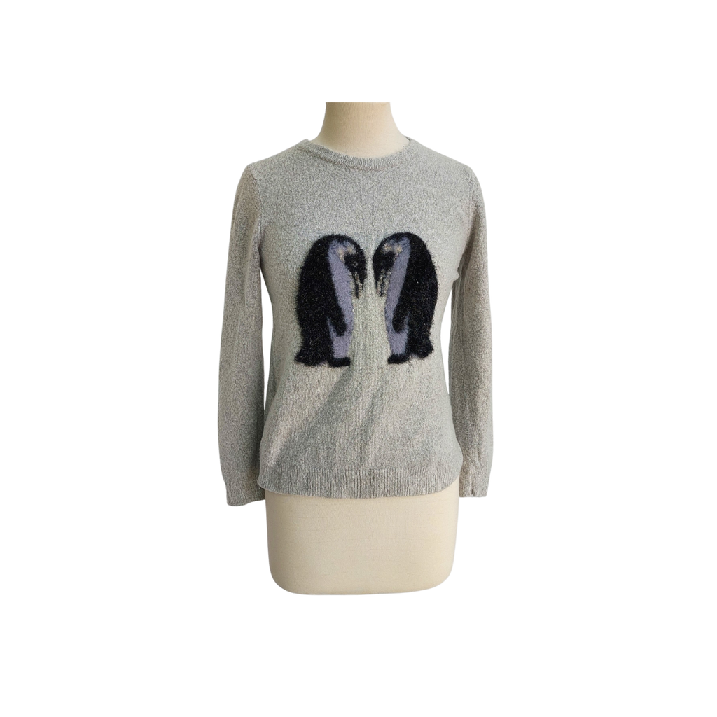 Dorothy Perkins Light Grey Penguin Sweater | Gently Used |