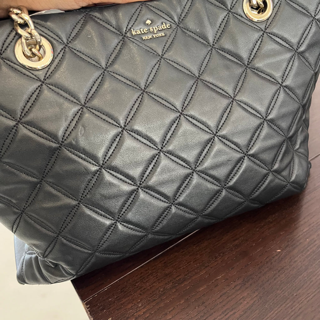 Kate Spade Black Natalia Leather Tote Bag | Pre Loved |