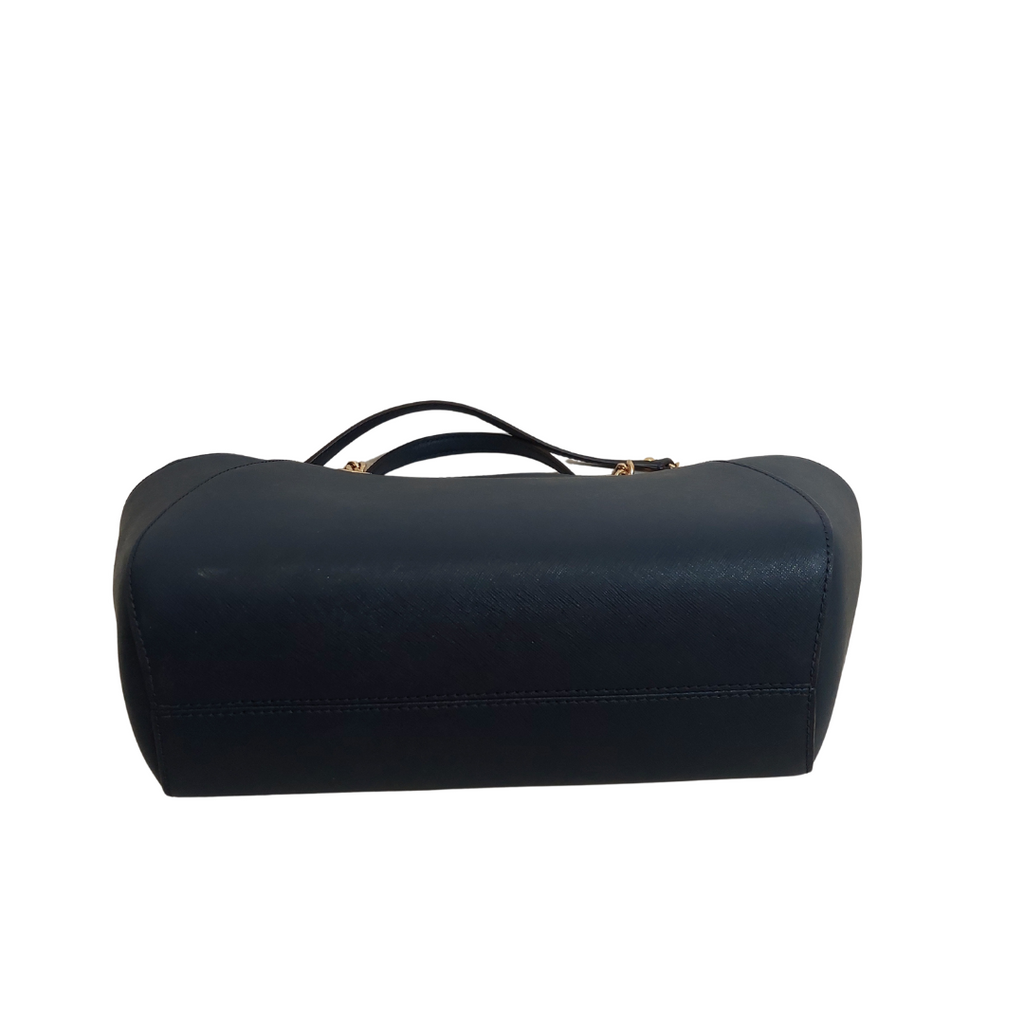 Michael Kors Navy Saffiano Leather Jet Set Large Chain Shoulder Tote Bag | Gently Used |