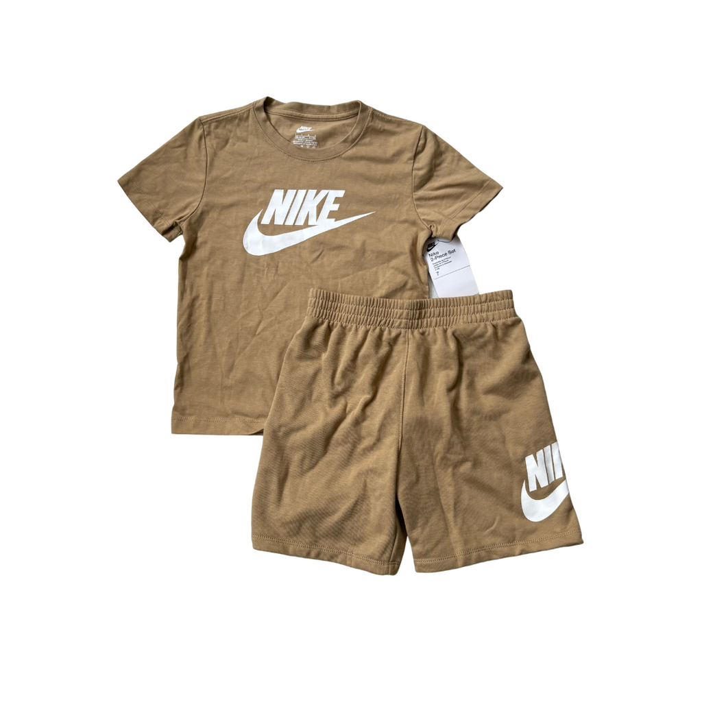Nike Camel Shirt With Shorts (7 Years) | Brand New |
