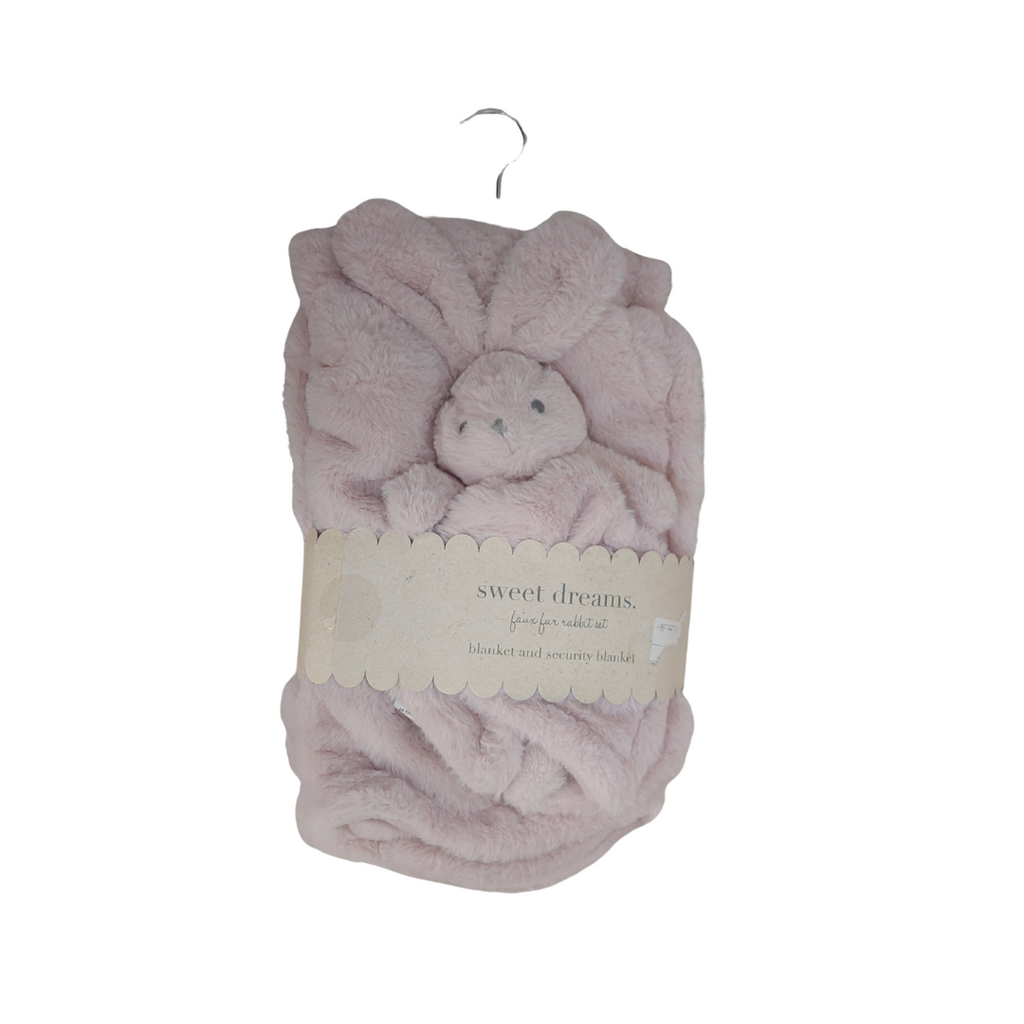 Sweet Dreams Faux Fur Blanket Rabbit Set | Brand New |