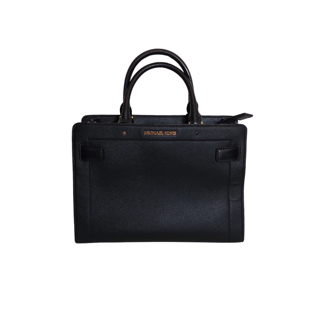 Michael Kors Black Leather Rayne East West Satchel | Gently Used |