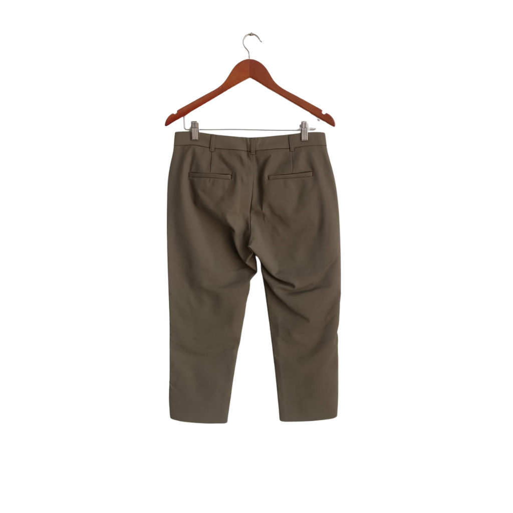 Mango Khaki Green Cropped Pants | Gently Used |