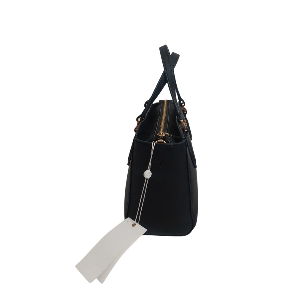 Tory Burch Black Emerson Mini Top Zip Tote Bag | Brand New |