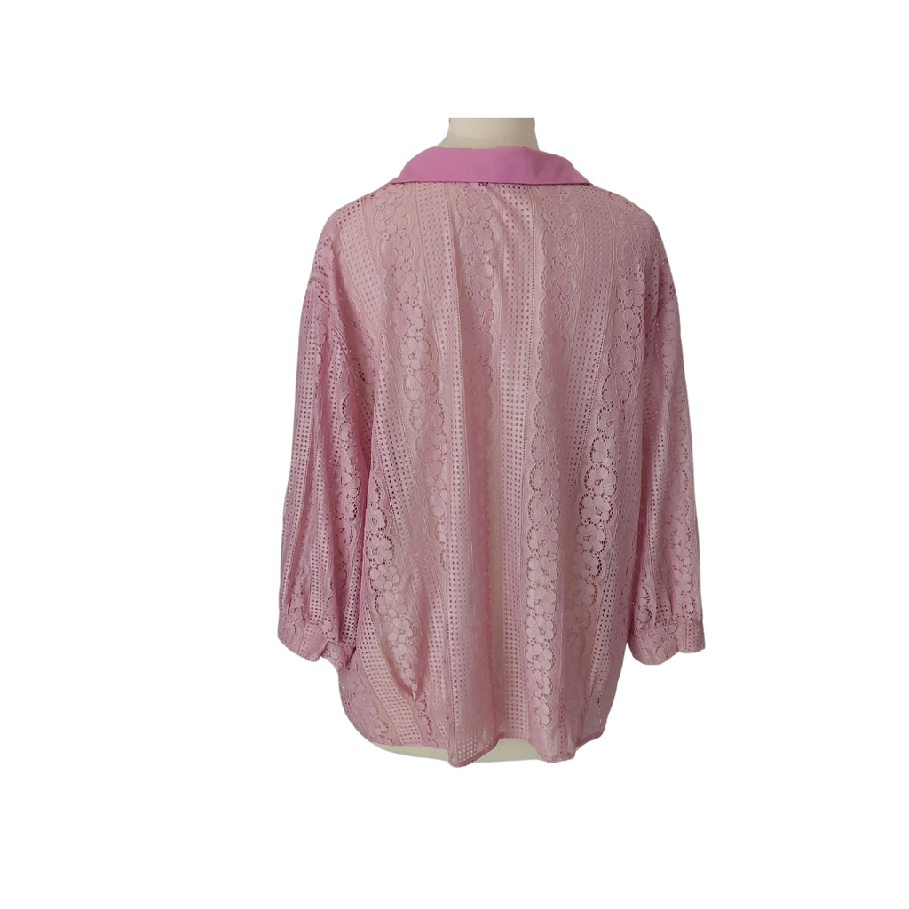 Splash Purple Net Collared Shirt | Brand New |