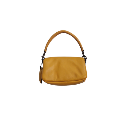 Coach Yellow Pillow Tabby Nappa 18 Leather Shoulder Bag | Pre Loved |
