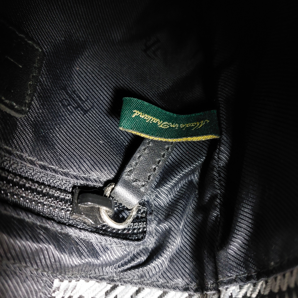 Ralph Lauren Houndstooth Jacquard Crossbody Bag | Gently Used |