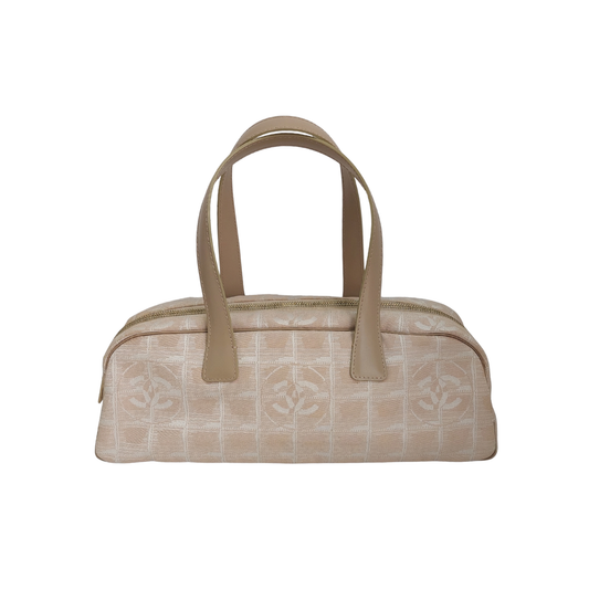 Chanel Beige New Travel Line Bowler Boston Bag | Gently Used |