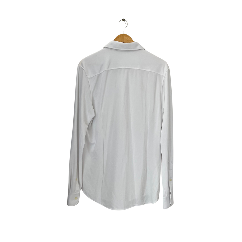 Murano Men's White Dri-fit Performance Collared Shirt | Brand New |